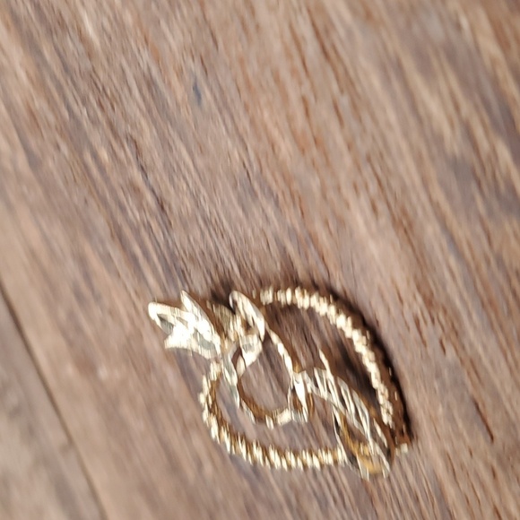 24k gp initial Z victorian pendant - Picture 2 of 2
